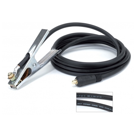 Pince de masse 300 A + c&acirc;ble 25 mm&sup2; 3 m Sacit