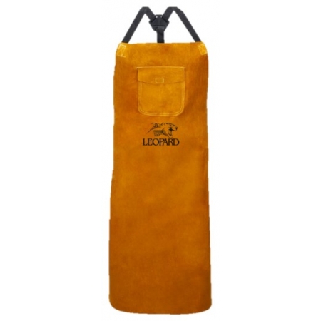 Tablier en cuir GOLD avec poche