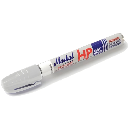 PRO-LINE HP Marqueur &agrave; pointe en feutre, blanc