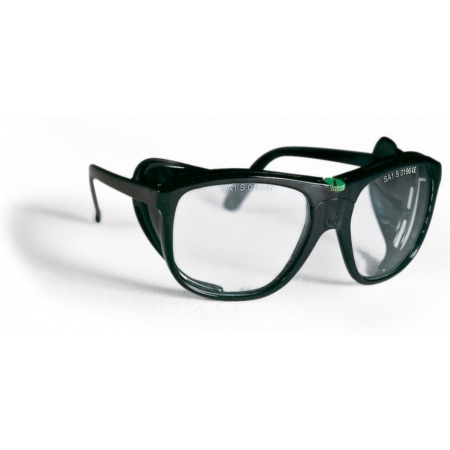 Lunettes de protection avec des verres trempés.