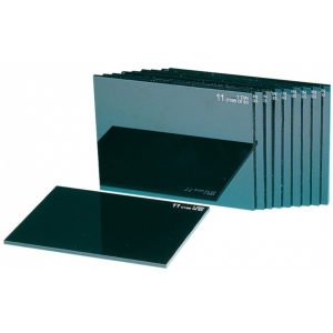 Verre inactinique 98x75 DIN 10 pour masque de casque.