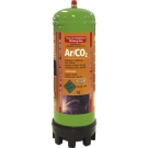 Bouteille de gaz jetable ARGON + CO&sup2; de 2,2 litres pour soudage de l'acier.
