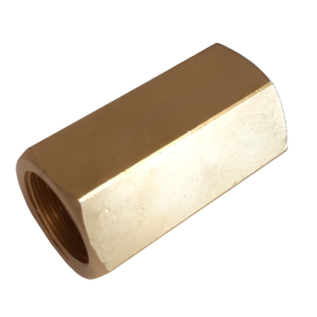 Adaptateur pour transformer une connexion m&acirc;le en connexion femelle, pour les r&eacute;gulateurs de bouteilles rechargeables.