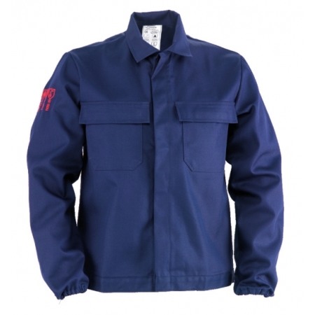 Veste bleue en coton ignifug&eacute;