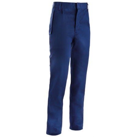 Pantalon bleu en coton ignifuge