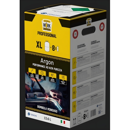 Bouteille de gaz jetable PRO 14 litres ARGON 5.0