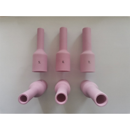 5 buses c&eacute;ramiques pour GAS LENS longue pour torche TIG 17 - 18 - 26