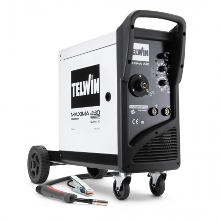 TELWIN Maxima 230 Synergic | Poste &agrave; souder multiproc&eacute;d&eacute; (MMA, MIG-MAG, TIG)