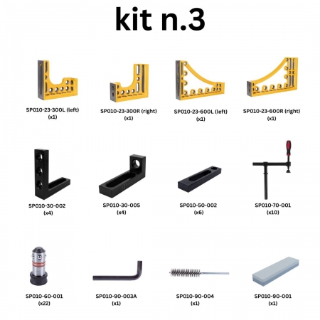 Kit No. 3 for welding table 28mm holes