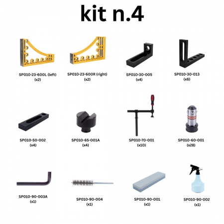 Kit N. 4 for welding table with 28 mm holes