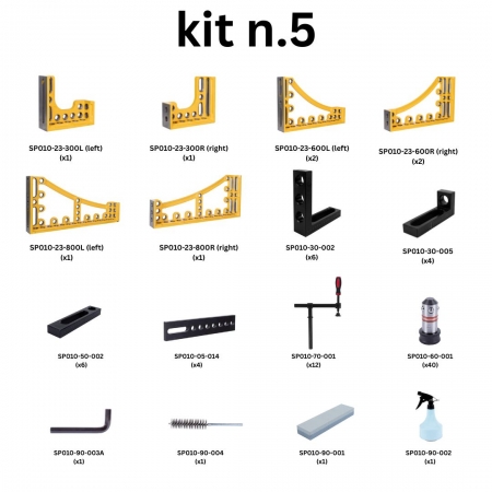 Kit No. 5 for welding table 28mm holes
