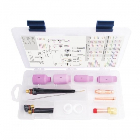 Kit consommables standard et standard GAS LENS pour torche TIG 17 - 18 - 26, 2,4 mm