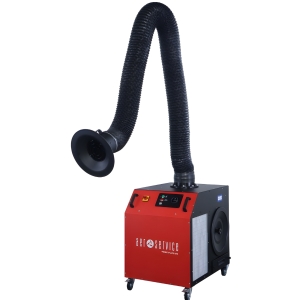Aspiratore carrellato per fumi di saldatura MONO PLUS W3 con braccio articolato Armoflex 2 metri