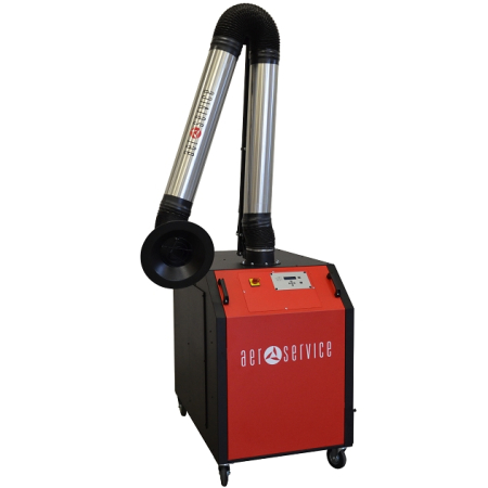 Fume extractor UNI3.2 W3, for welding, grinding and plasma cutting, with a 3-metre Armotech articulated arm