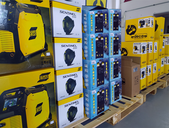 stock of welding machines